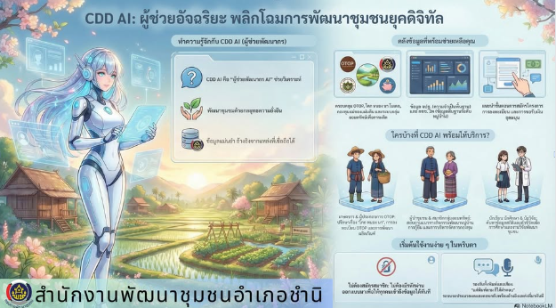 พช.บุรีรัมย์ - CDD Chamni: GROWTH TEAM PLUS Chamni  ประชาสัมพันธ์ ผู้ช่วยอัจฉริยะสำหรับงานพัฒนาชุมชน